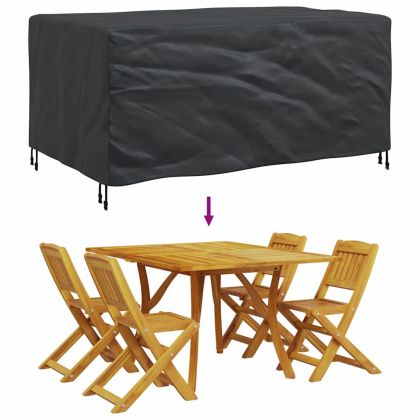 Покривало за градински мебели Черно 172 x 113 x 73 cm 600D