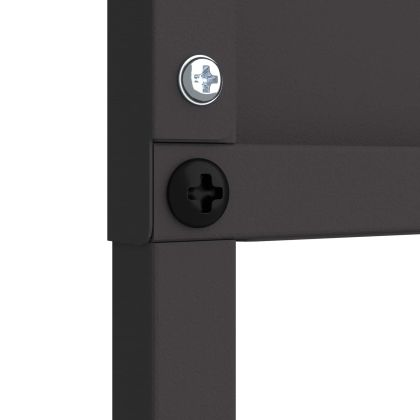 Екран за градинска неприкосновеност Флорален Черно 50 x 140 см