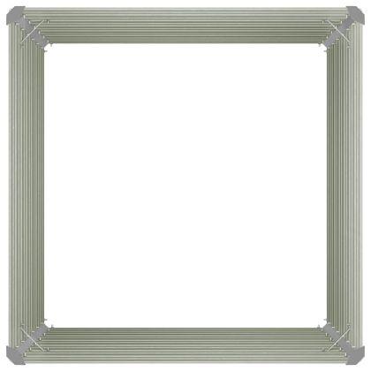 Повдигната леха, антрацит, 100x100x77 см, поцинкована стомана