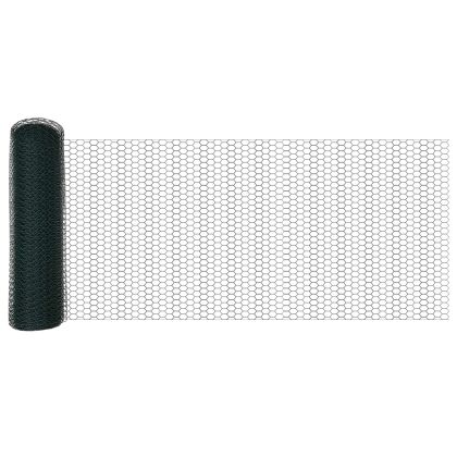 Шестоъгълна ограда Зелен 0.6 x 10 м Стомана