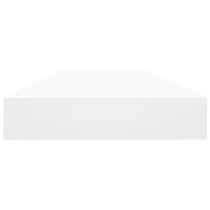 Рафтове за етажерка, 4 бр, бели, 100x10x1,5 см, ПДЧ