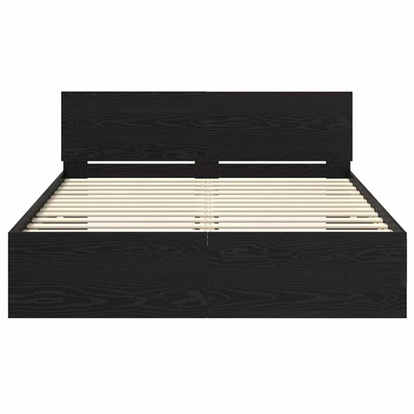 Рамка за легло Черния дъб 120 x 200 cm Инженерно дърво