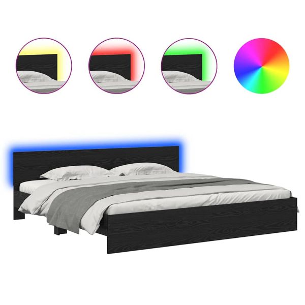 Рамка за легло Черния дъб 180 x 200 cm Инженерно дърво