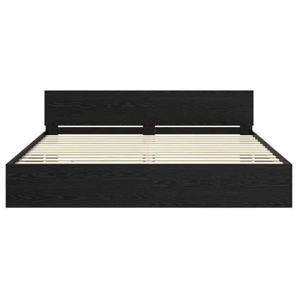 Рамка за легло Черния дъб 200 x 200 cm Инженерно дърво
