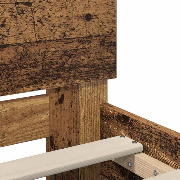 Рамка за легло Старо дърво 150 x 200 cm Инженерно дърво