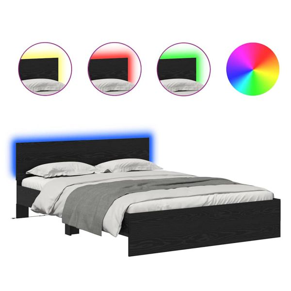 Рамка за легло Черния дъб 150 x 200 cm Инженерно дърво