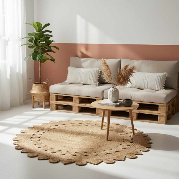 Килим Кафяво Ø 180 см юта