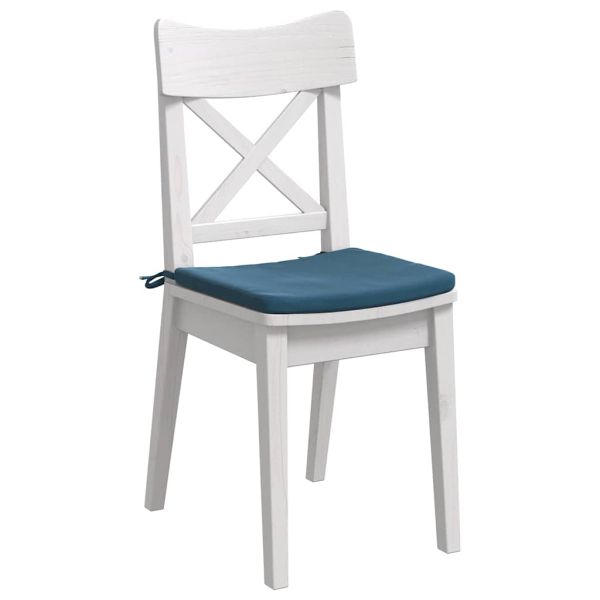 Възглавници за седалки 4 pcs Синьо 40 x 40 x 3 cm Кадифе