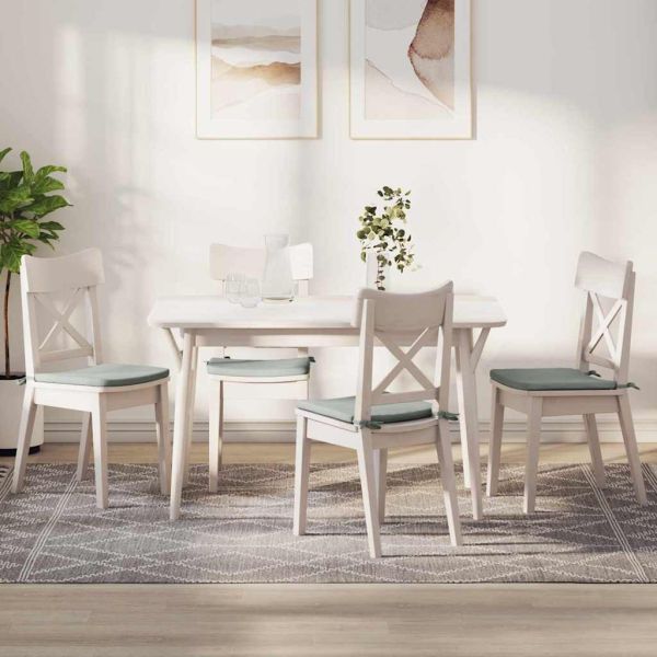 Възглавници за седалки 4 pcs Светлосиво 40 x 40 x 3 cm Кадифе