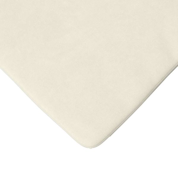 Възглавници за седалки 4 pcs Крем 40 x 40 x 3 cm Кадифе