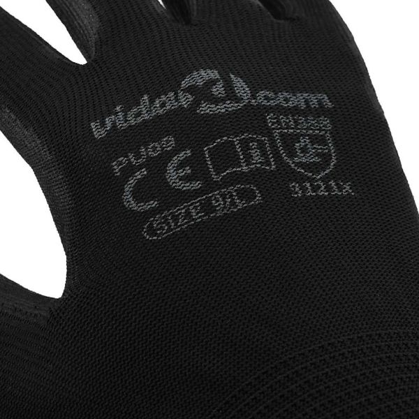 Работни ръкавици 24 pcs Черно 9 / l Полиестер