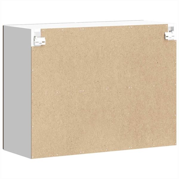 Кухненски стенен шкаф със стъклена врата Lucca кафяв дъб