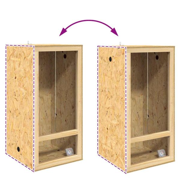 Терариум Кафяво 50 x 50 x 100 cm ОСБ