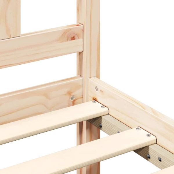 Рамка за легло, дърво масив, 120x190 см, Small Double