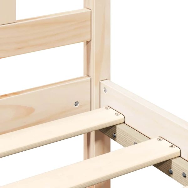 Рамка за легло, дърво масив, 135x190 cм, Double