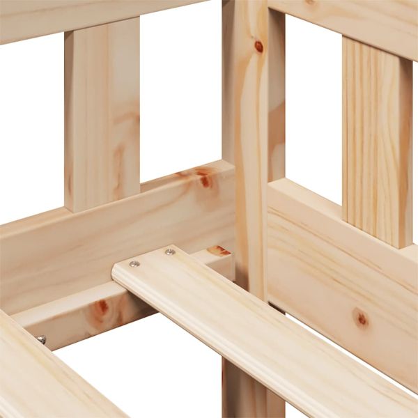 Дневно легло с чекмеджета, без матрак, 90x190 см, масивно дърво