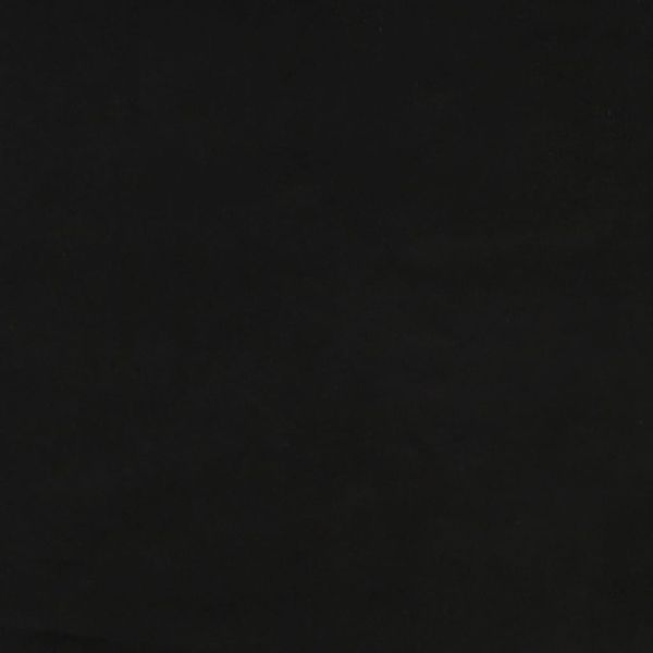 Кръгъл хокер за съхранение, черен, кадифе 31 x 37 cm