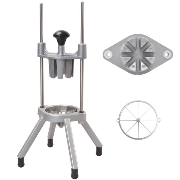 Нарезвач за плодове Сребрист 20 x 20 x 48 см Лят алуминий