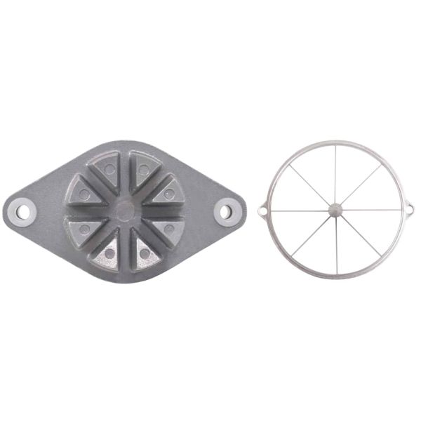 Нарезвач за плодове Сребрист 20 x 20 x 48 см Лят алуминий