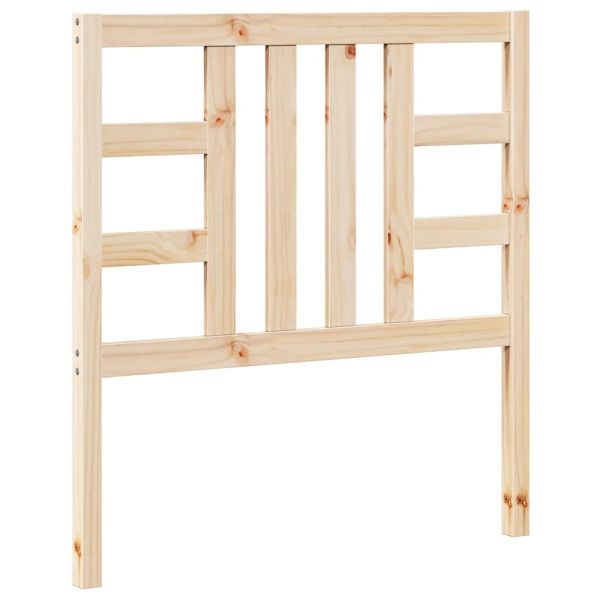 Горна табла за легло, 96x4x100 см, бор масив