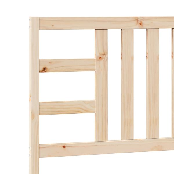 Горна табла за легло, 106x4x100 см, бор масив