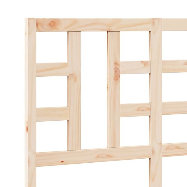 Горна табла за легло, 126x4x100 см, бор масив