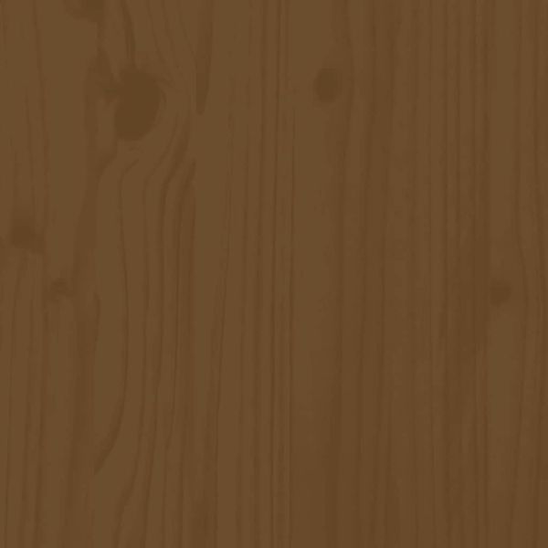 Горна табла за легло, меденокафява, 156x4x100 см, бор масив