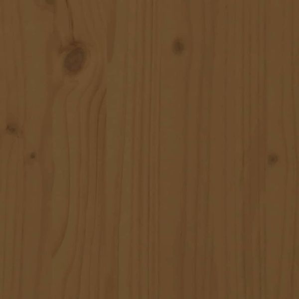 Горна табла за легло, меденокафява, 166x4x100 см, бор масив