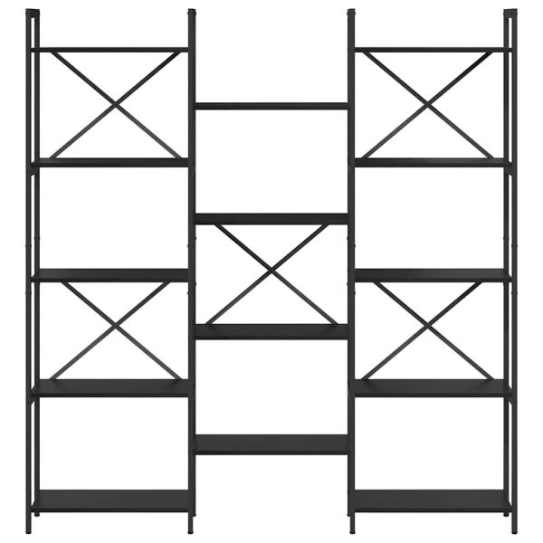 Рафт за книги Черния дъб 156 x 25 x 167 см Инженерно дърво