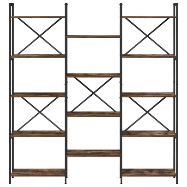 Рафт за книги Сонома дъб 156 x 25 x 167 см Инженерно дърво