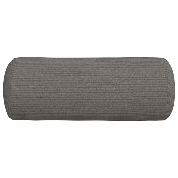 Възглавници валяци 2 pcs Светлосиво Ø 15 x 40 см