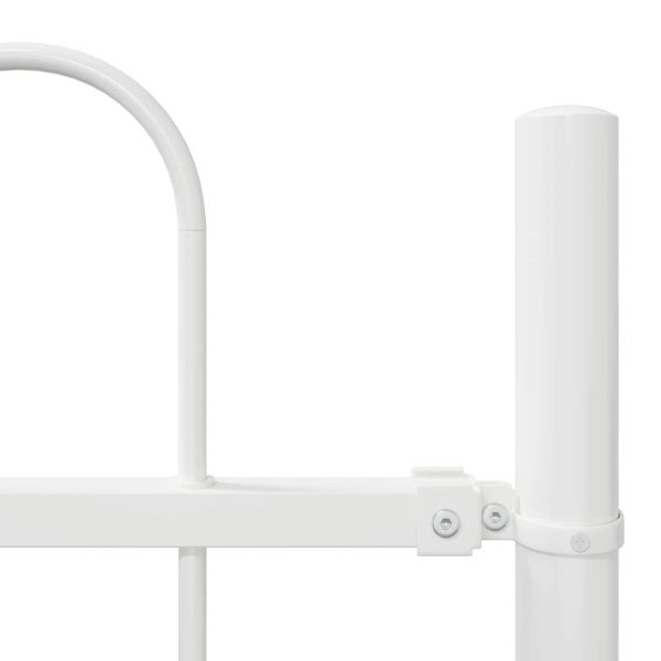 Градска ограда Бяло 3.4 x 1.5 м Прахово покритие стомана