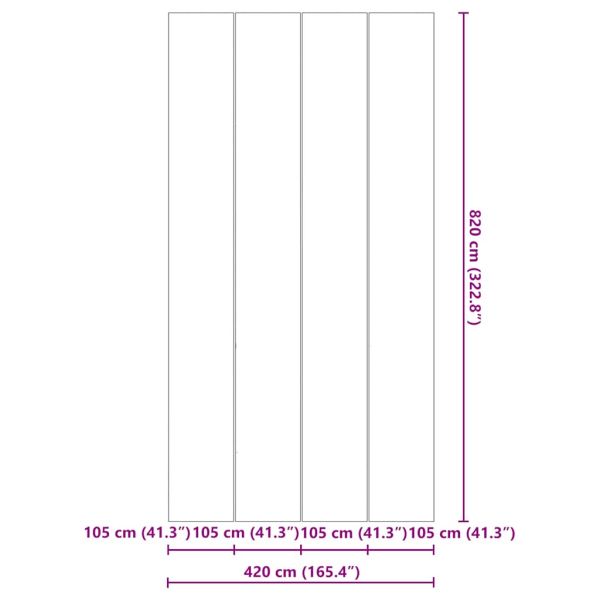 Подложка за басейни светлосива 820x420см полиестерен геотекстил