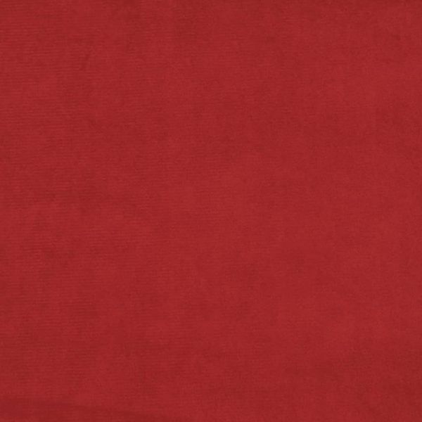 2-местно канапе с две възглавници, виненочервено, кадифе