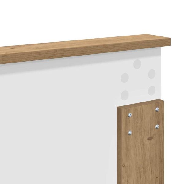 Облегалка за глава с таблото Дъб 135 cm Инженерно дърво