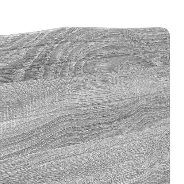 Облегалка за глава с таблото Сив Сонома 150 cm Инженерно дърво