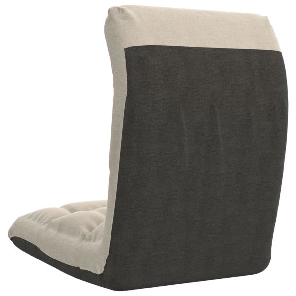 Сгъваем подов стол, кремав, текстил