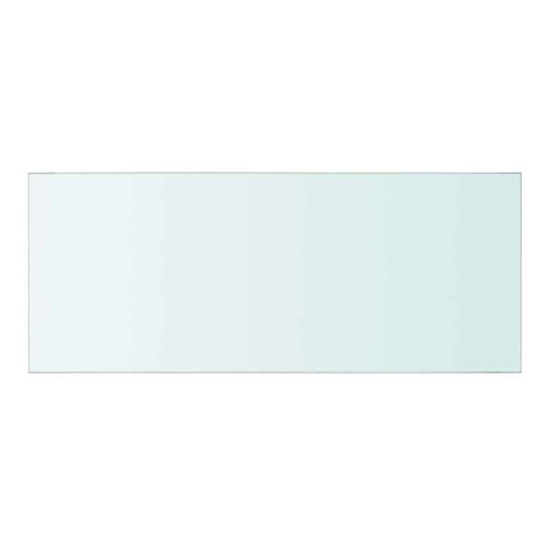 Рафтове, 2 бр, панели прозрачно стъкло, 50x20 см