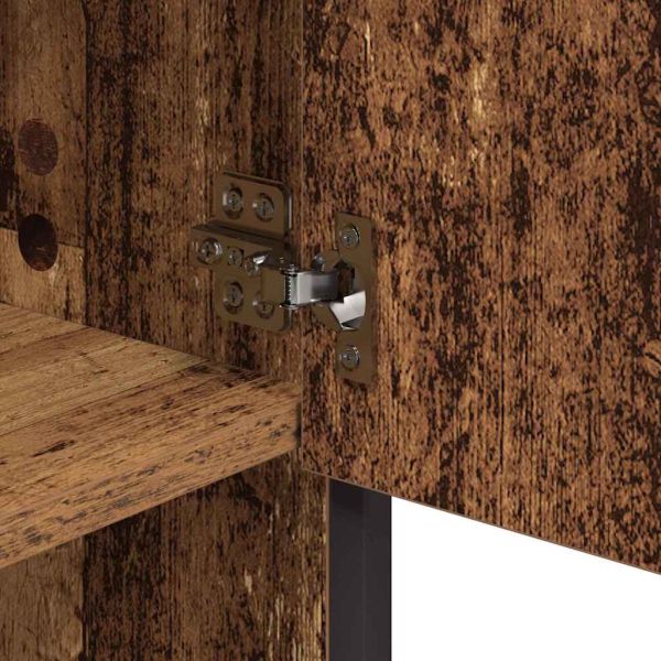 Комплект мебели за баня 3 pcs Старо дърво Инженерно дърво