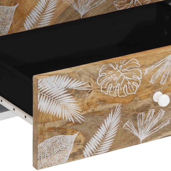 Нощно шкафче 50x33x60 см мангово дърво масив