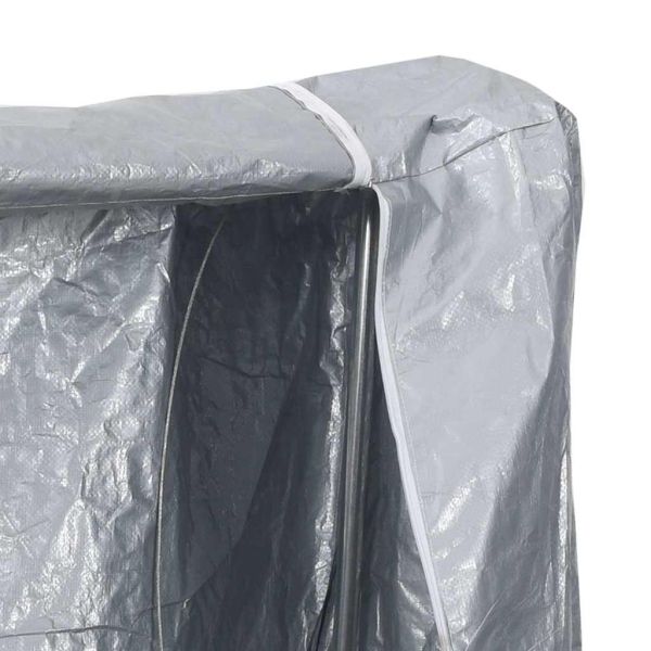 Стойка за дърва за огрев с дъждобран Поцинкована стомана