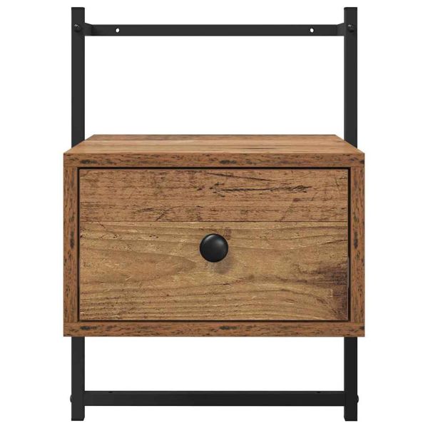 Нощен шкаф 2 pcs Старо дърво 35 x 30 x 51 см Инженерно дърво