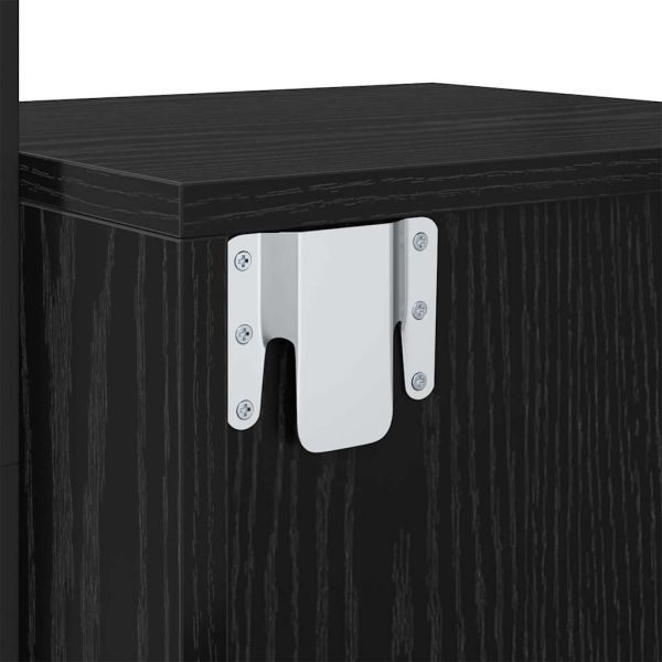 Нощен шкаф 2 pcs Черния дъб 35 x 30 x 51 см Инженерно дърво