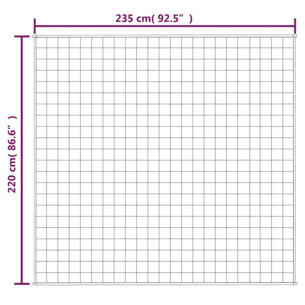 Утежнено одеяло синьо 220x235 см 11 кг плат