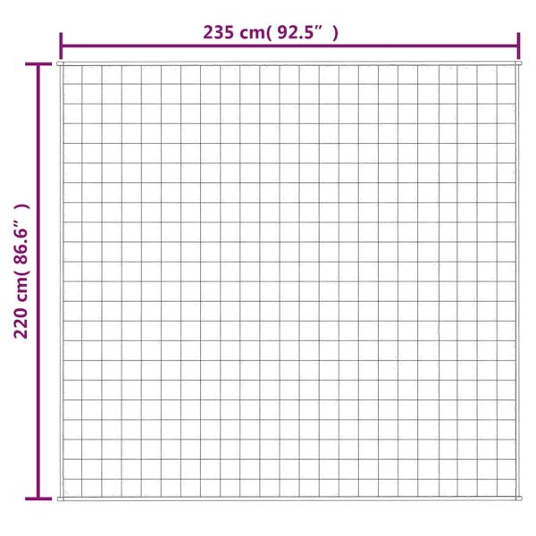 Утежнено одеяло светлокремаво 220x235 см 15 кг плат