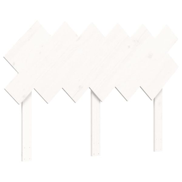 Рамка за легло с табла бяла Small Double масивна дървесина