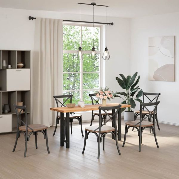 Крака за конзолна маса, черни, 2 бр., 38 x (72-73) см, стомана