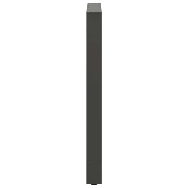 Крака за бар маса, антрацит, 2 бр., 60 x (90-91) см, стомана