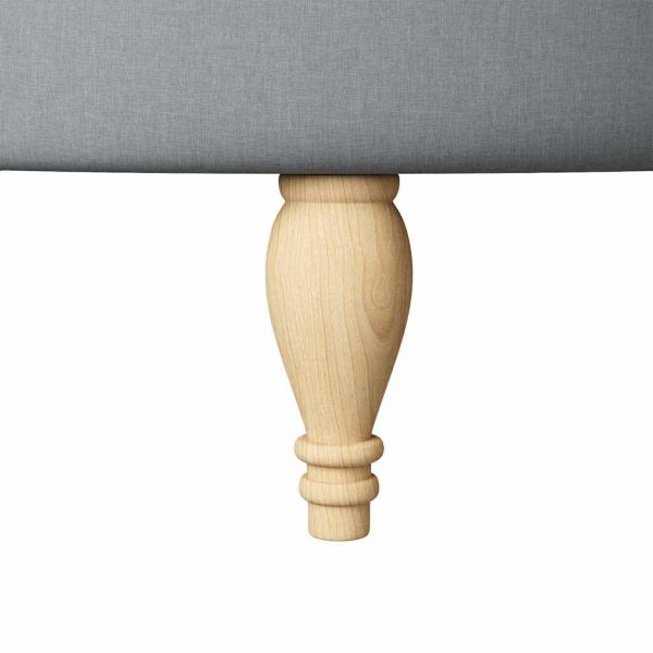 Стол с тапицерия Светлосиво 56,5 x 70 x 110 см текстил