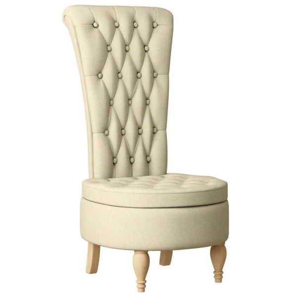 Стол с тапицерия Крем 56,5 x 70 x 110 см текстил